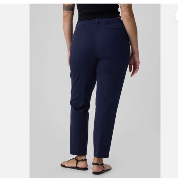 GAP Mid Rise Straight Leg Navy Blue Stretch Twill Pants Plus Size 20 - RT$60 - Picture 6 of 13
